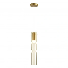 5059/5LA PENDANT ODL24 459 золотой/янтарный/металл/стекло Подвес LED 5W 3000K SCROW