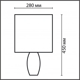 8122/1T COMFI LN25 000 синий, керамика/текстиль Настольная лампа E27 1*60W 220V LAPUNA