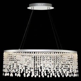 SL6201.103.37 Люстра подвесная ST-Luce Серебристый/Прозрачный LED 1*37W 3000K/4000K/6000K