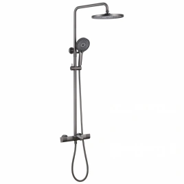 Душевая стойка ABBER Thermostat AF8516NGL с термостатом и изливом, никель