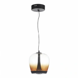 SL6014.413.01 Светильник подвесной ST-Luce Черный/Коричневый, Черный LED 1*17W 3000K