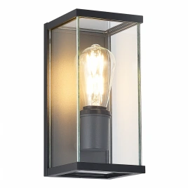 SL9019.701.01 Светильник уличный настенный ST-Luce темно-серый E27 1*15W