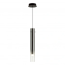 5061/5L PENDANT ODL24 453 черный/темн.хром/металл/стекло Подвес LED 4W 3000K SHINY