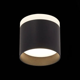 ST102.442.09 Светильник потолочный Черный LED 1*9W 4000K 702Lm Ra>80 120° IP20 D79xH75 170-240V