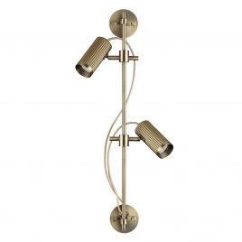 7013/2W HIGHTECH ODL25 683 Настенный св-к поворотный на 50°/180° металл/под латунь IP20 LED GU10 *2 