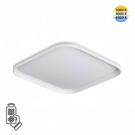7750/72L MITRA LED SN 102 Светильник металл/PMMA/белый LED 72Вт 3000-6000К 396х396 IP20 пульт ДУ BET