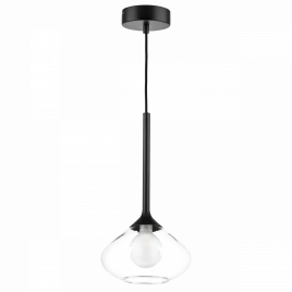 801203 Люстра VETRO 1х6W(led) G9 ЧЕРНЫЙ/ПРОЗРАЧНЫЙ