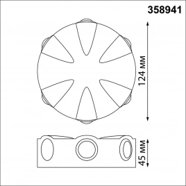 358941 STREET NT22 373 темно-серый Светильник ландшафтный светодиодный IP54 LED 4000К 6W 85-265V CAL