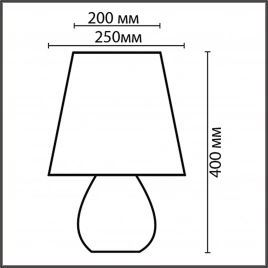 8120/1T COMFI LN25 000 белый, керамика/текстиль Настольная лампа E27 1*60W 220V SONA