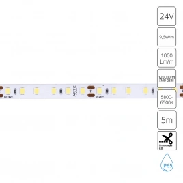 Светодиодная лента 24V 9,6W/m 6000К 5м Arte Lamp AQUA TAPE A2412008-06-6K