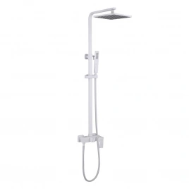 Душевая стойка ABBER Daheim AF8220WL без излива, белая матовая