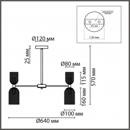 6586/10 MODERNI LN25 89 золото/прозрачный, металл/стекло Люстра подвесная E14 10*40W 220V KASSIA