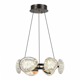 SL6018.203.48 Светильник подвесной ST-Luce черный/ золотистый / прозрачный LED 1*48W 4000K