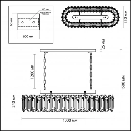 5069/12 HALL ODL24 621 золото/прозрачный/металл/хрусталь Люстра E14 12*40W BULLON