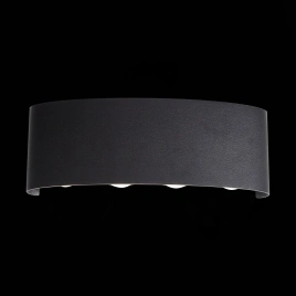 SL089.401.08 Светильник уличный настенный ST-Luce Черный кварцевый LED 8*1W 4000K