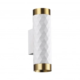 4286/2W HIGHTECH ODL22 403 белый/золотистый/металл Настенный светильник IP20 LED GU10 max 2*10W AD A