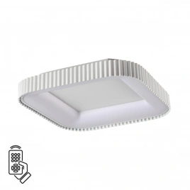 7767/56L AVRA LED SN 039 Светильник металл/белый LED 56Вт+14Вт 3000-6000K 500х500 IP43 пульт ДУ+подс