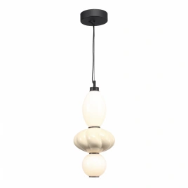 SL6134.413.01 Светильник подвесной ST-Luce черный/желтый, опаловый LED 1*18W 3000K