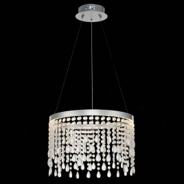 SL6201.103.24 Люстра подвесная ST-Luce Серебристый/Прозрачный LED 1*24W 3000K/4000K/6000K