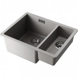 Мойка Kata 55-2-U-GR Artgranit/leningrad grey