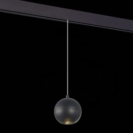 ST354.443.12 Магнитный трековый светильник подвесной Черный LED 1*12W 4000K 750Lm Ra>80 36° IP20 D10