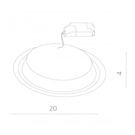 Точечный встраиваемый светильник Arte Lamp RAGGIO A4215PL-1WH