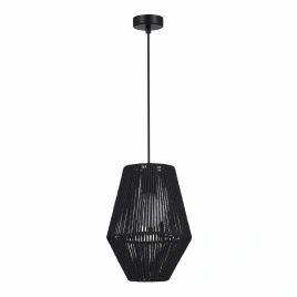 SLE6025-413-01 Светильник подвесной черный/черный E27 1*40W
