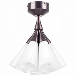757070 Люстра CONE 7х10W (led) E14 КОФЕЙНЫЙ/БЕЛЫЙ
