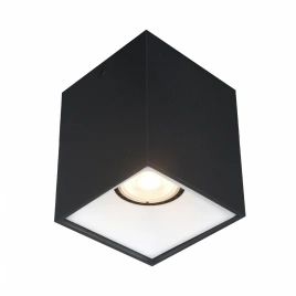 ST168.452.01 Светильник потолочный Черный GU10 1*50W IP20 L82,5xW82,5xH104 220V Без ламп