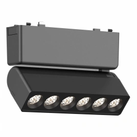 ST675.446.06 Магнитный трековый светильник Черный LED 1*6W 4000K 360Lm Ra>90 IP20 L122xW26xH81 48V