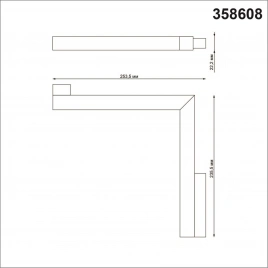 358608 SHINO NT21 155 черный Трековый светильник для низковольного шинопровода IP20 LED 4000K 24W 48