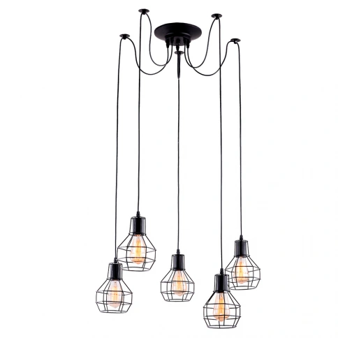 Подвесная люстра Arte Lamp SPIDER A1109SP-5BK фото 1
