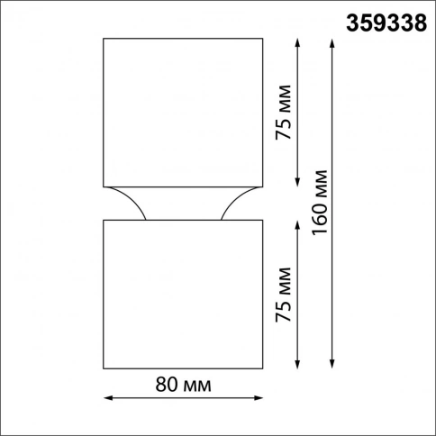 359338 OVER NT24 318 черный Светильник накладной светодиодный IP20 LED 10W/3W 3000K 1090Лм 170-265V  фото 2