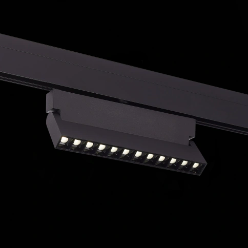 ST362.446.12 Магнитный трековый светильник Черный LED 1*12W 4000K 1 009Lm Ra>90 36° IP20 L219xW22xH1 фото 1