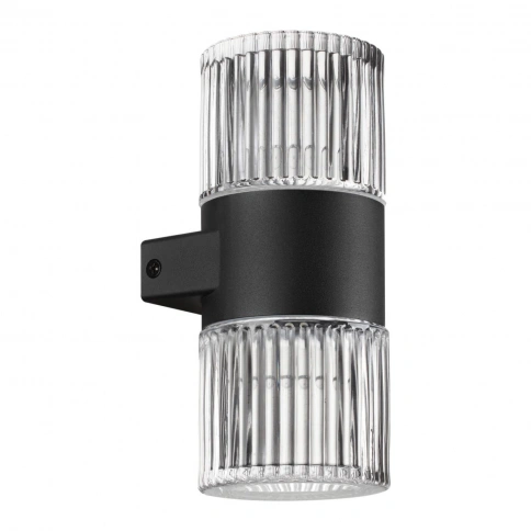 359292 STREET NT24 000 черный Светильник ландшафтный настенный IP65 LED 14W 4000K 175-265V ESTIMA фото 1
