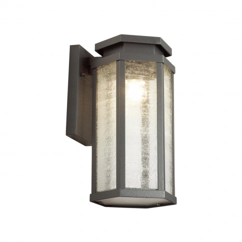 4048/1W NATURE ODL18 743 темно-серый/белый Уличный настенный светильник IP44 E27 100W 220V GINO фото 2