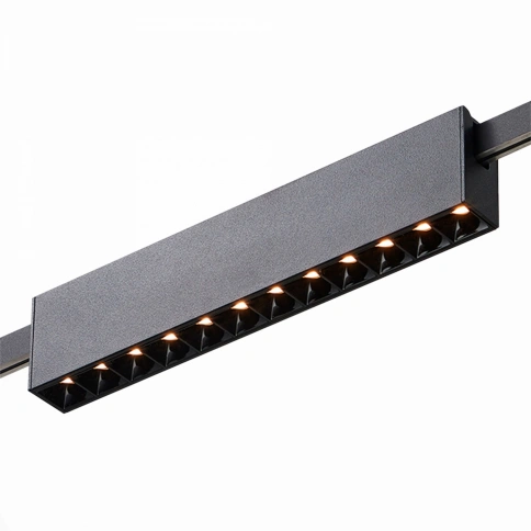 ST816.446.12 Магнитный трековый светильник FARM Черный LED 1*12W 4000K 609Lm Ra90 40 IP20 L232xW24x фото 1