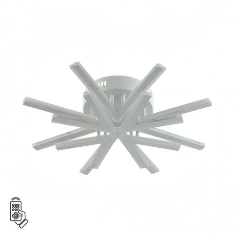 8029/65CL LEDIO LN25 248 белый/белый, металл/акрил Потолочный светильник с ПДУ LED 65W 3000-6000К 22 фото 2