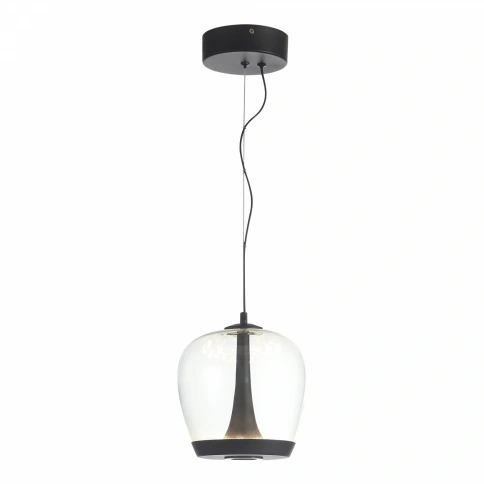 SL6014.423.01 Светильник подвесной ST-Luce Черный/Прозрачный, Черный LED 1*17W 3000K фото 1