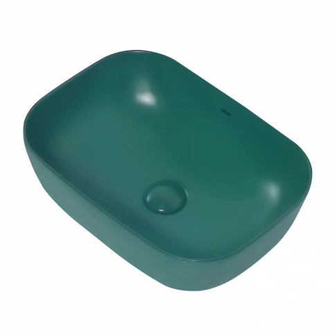 Раковина накладная ABBER Rechteck AC2200MBG темно-зеленая матовая фото 2
