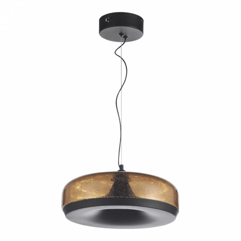 SL6014.603.01 Светильник подвесной ST-Luce Черный/Коричневый, с пузырьками LED 1*42W 3000K фото 1