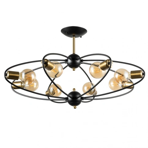 Потолочная люстра Arte Lamp GLASGOW A1963PL-8BK фото 1