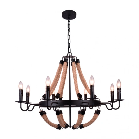 Подвесная люстра Arte Lamp MARSIGLIA A8956LM-8BK фото 1