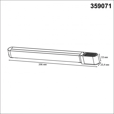 359071 DRIVE NT23 176 белый Драйвер для накладного шинопровода (арт.135193-135196) IP20 200W 48V SMA фото 1