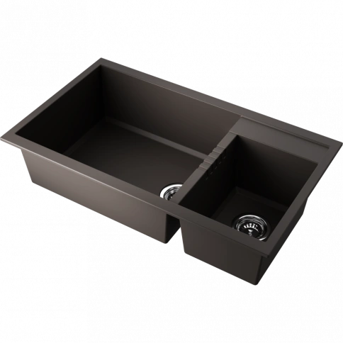 Мойка Tedori 86-2-LB-ES Tetogranit/espresso фото 1
