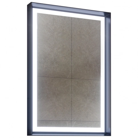 Зеркало ORKA Craft 60x90 c LED подсветкой, антрацит матовый фото 1