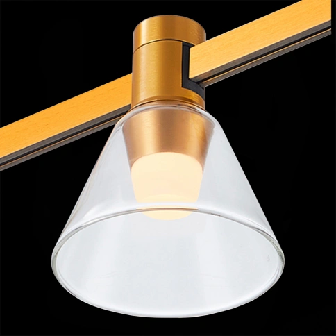 ST814.206.03 Магнитный трековый светильник FARM Золотистый LED 1*3W 3000K 89Lm Ra90 120 IP20 D90xH10 фото 1