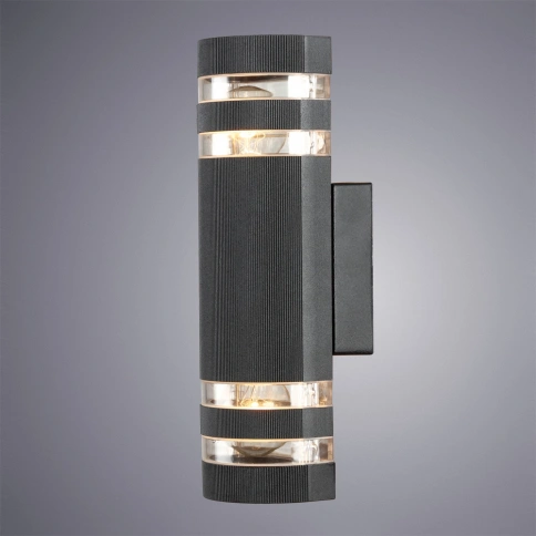 Уличный настенный светильник Arte Lamp METRO A8162AL-2BK фото 1