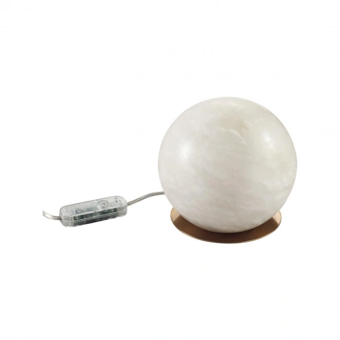 6685/8TL L-VISION ODL25 213 Настольный светильник бронзовый/металл/алебастр IP20 LED 8W с тумблером  фото 2