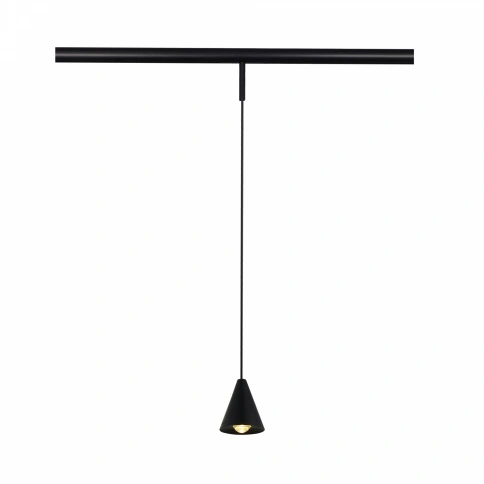 ST689.436.05 Магнитный трековый светильник Черный LED 1*5W 3000K Lm Ra>90 40° IP20 D80xH98 24V фото 1